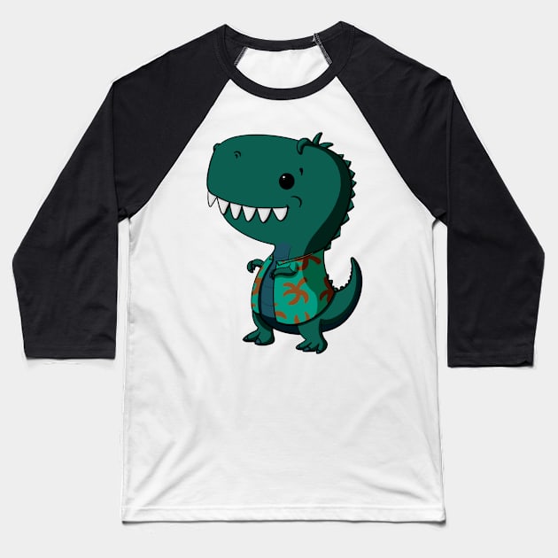 Wash Dinosaur Baseball T-Shirt by Alisha Ober Designs